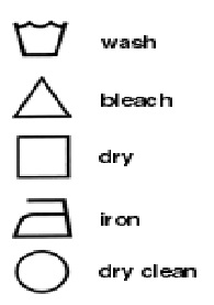 Image result for care symbols of apparel
